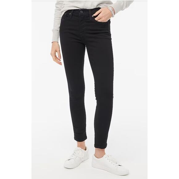 J. Crew Factory 8"-rise black skinny jean in signature stretch Size 27 - Picture 1 of 7